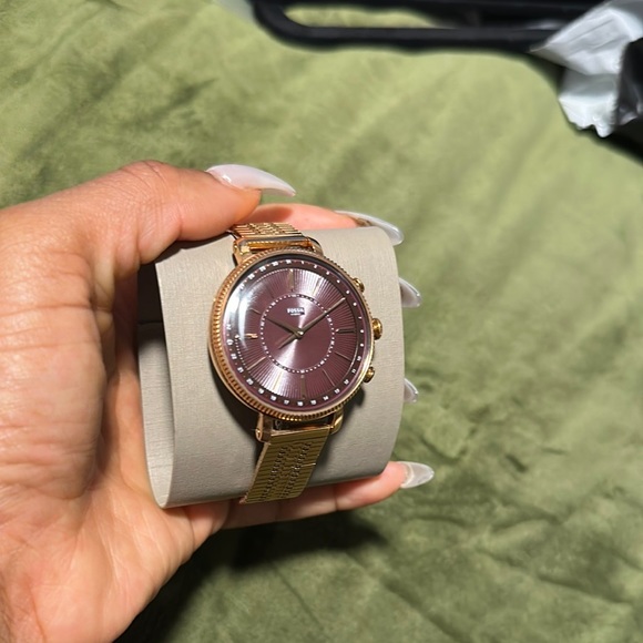 Gold FOSSIL Watch Women - Picture 4 of 8